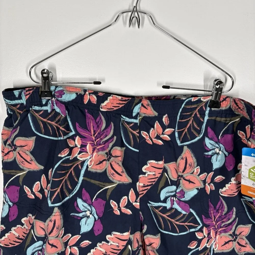 Columbia Women XXL Outdoor Hiking Omni-Shield Sandy River Printed Short III NWT - Picture 4 of 13